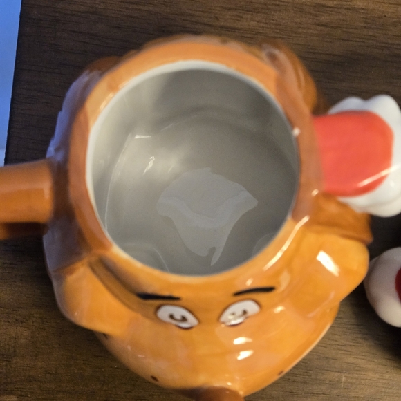 Grinch & Max Ceramic Holiday Mugs w/ Santa Hat Lids – 23 oz – Dr. Seuss Set of 2 - Picture 7 of 16